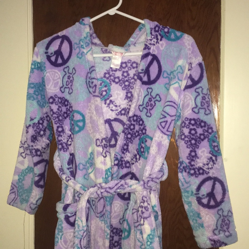 Girls “Peace” Bath Robe